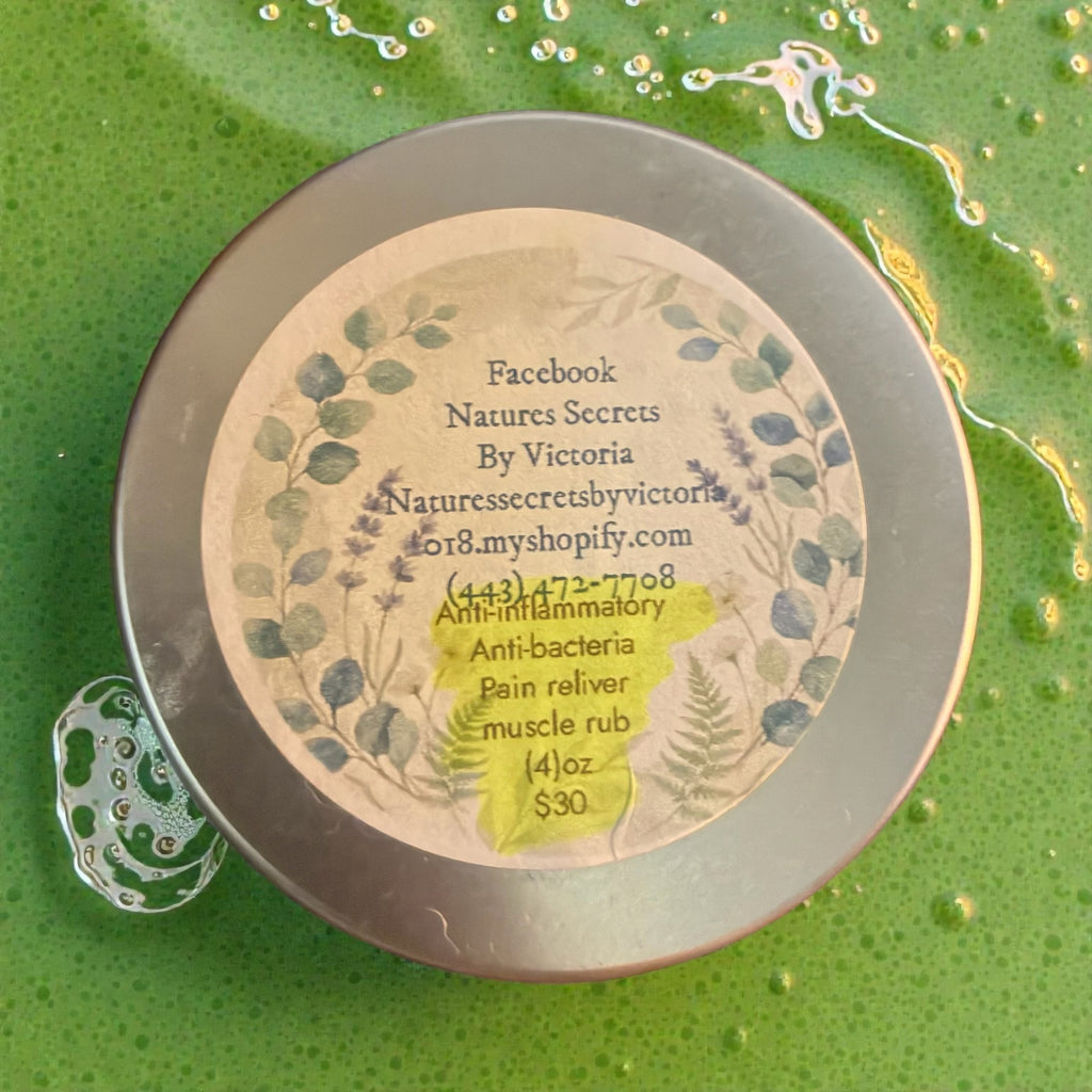 Natures Secrets By Victoria Anti-bacterial Anti-inflammatory Pain Reliever Muscle Rub