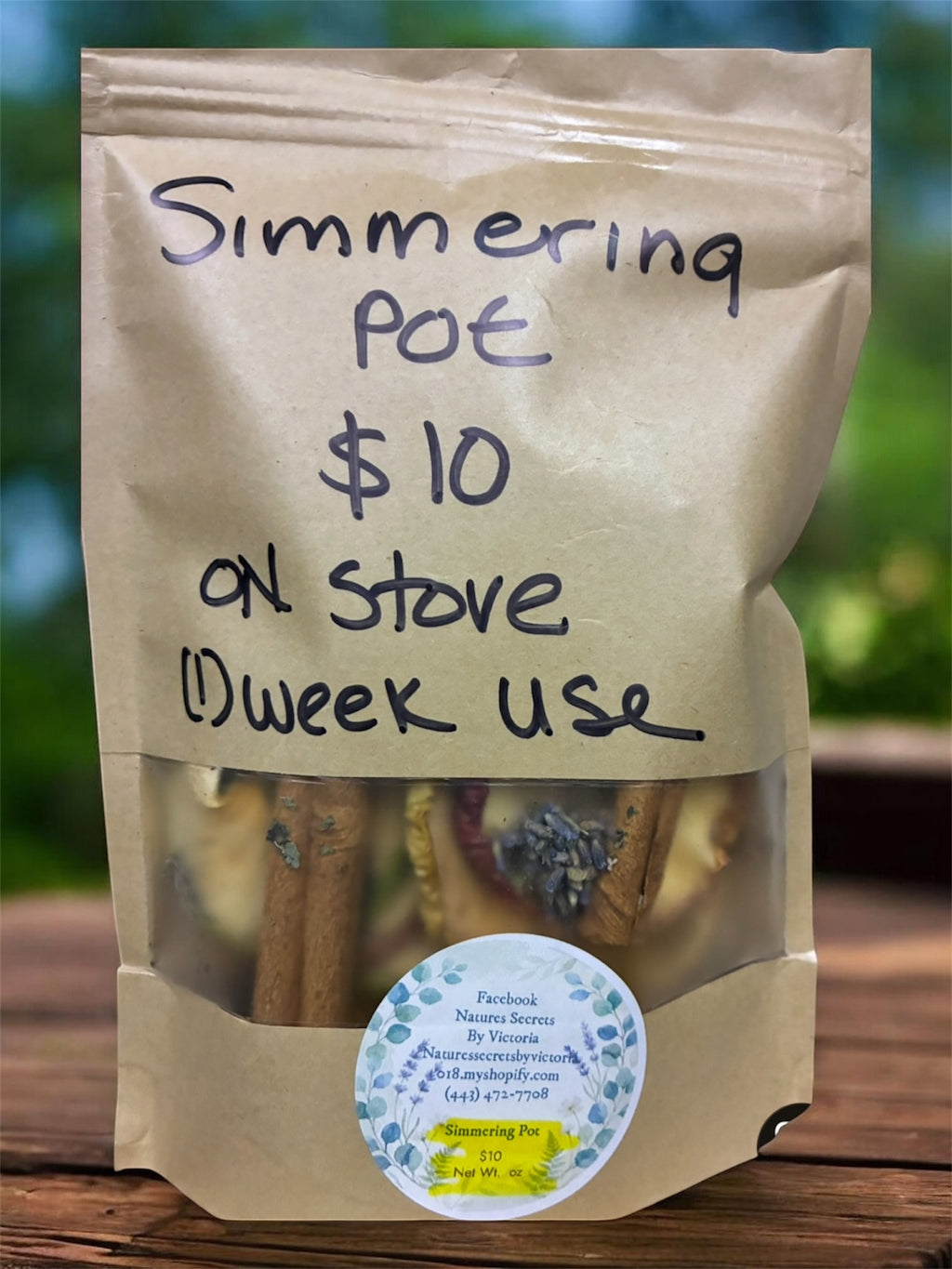 Natures Secrets by Victoria Simmering aromatherapy pot